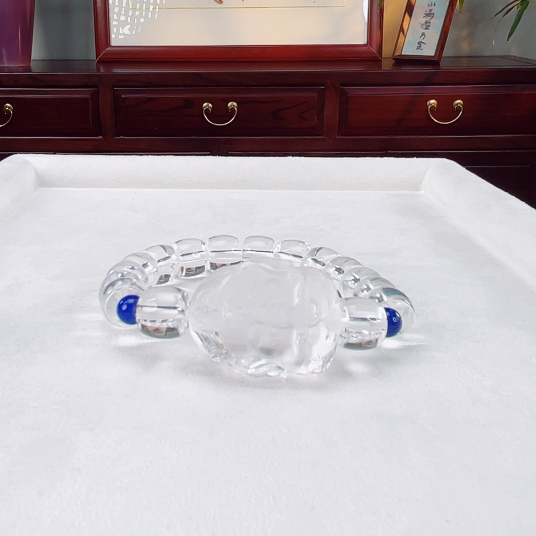 水晶手链未镶嵌水晶10.5