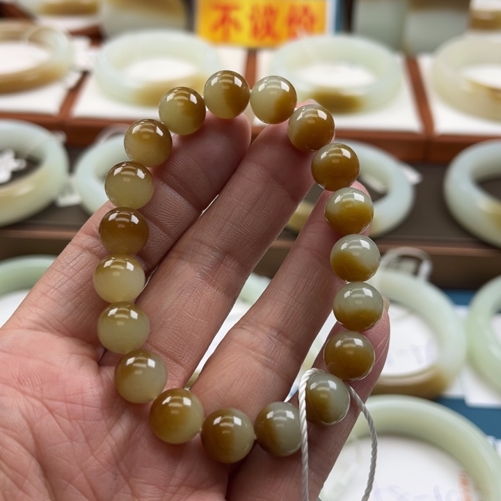 和田玉手串未镶嵌