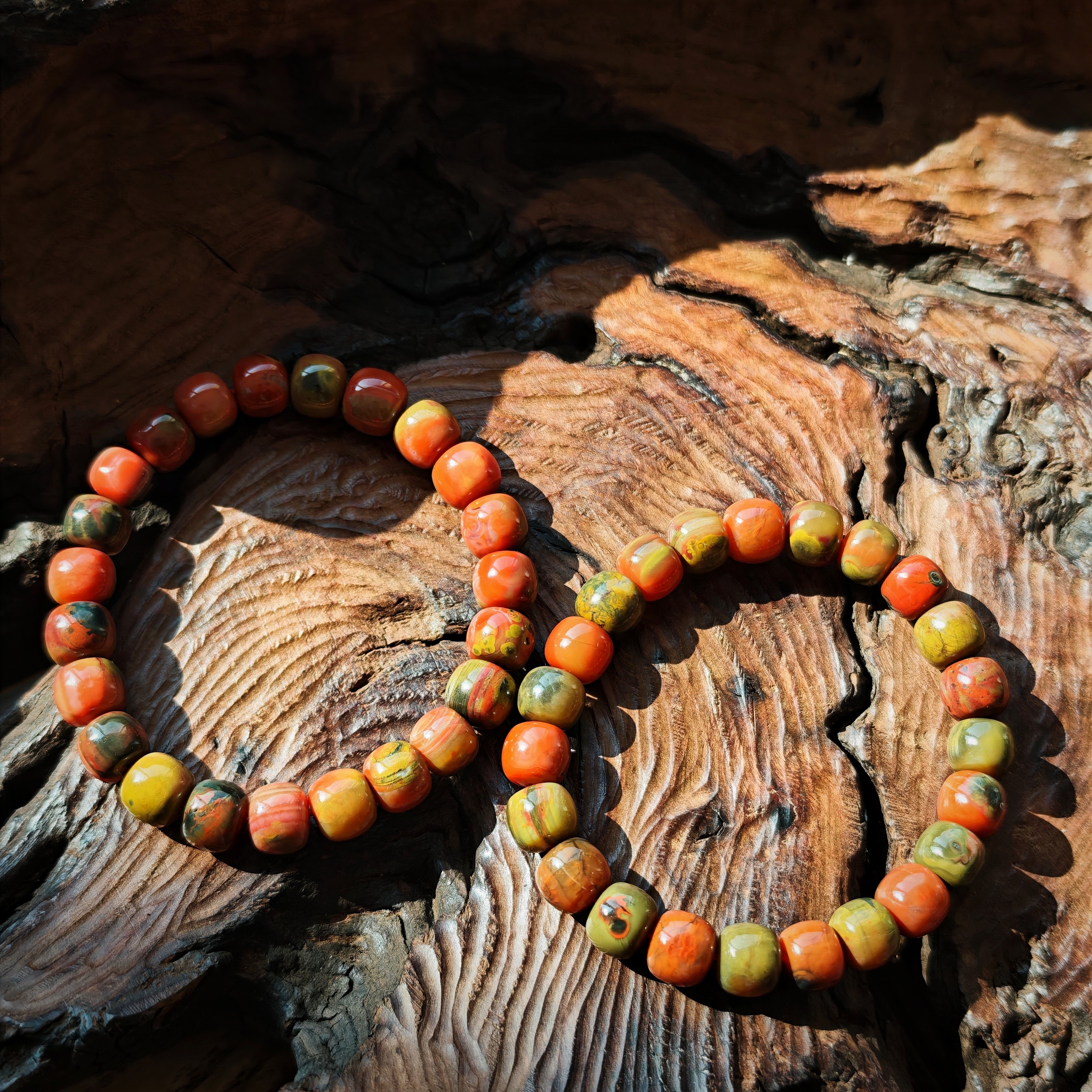 【沐姐珠宝】精选包浆料老型珠单圈多规格选择多样性发一8-10m/999