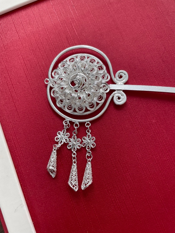 贵州非遗纯手工新中式民族风时尚潮流复古苗族精美古典银饰