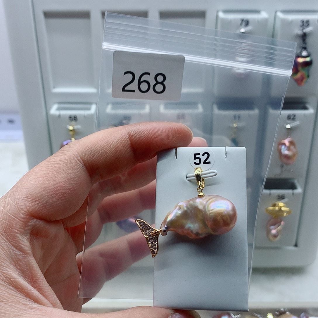 淡水珍珠合金吊坠(不含链)