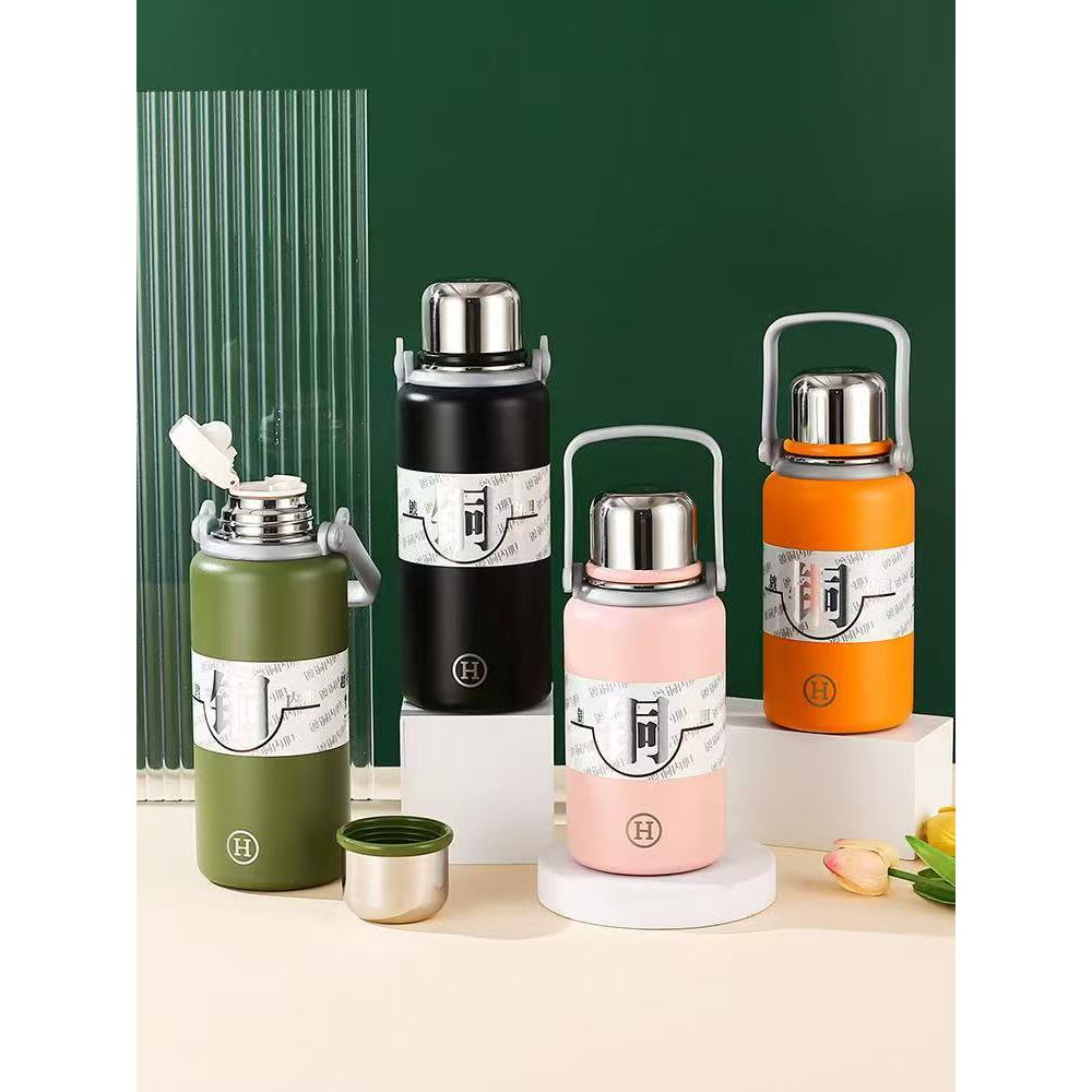 保温喝水日式中式纯色保温大容量1200ml