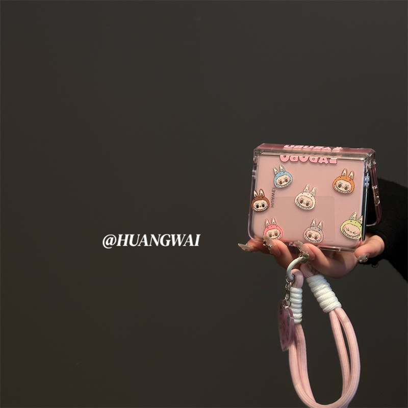 趣味可爱小怪兽轴保护PuraX阔屏pocket2折叠手机壳小米mixflip