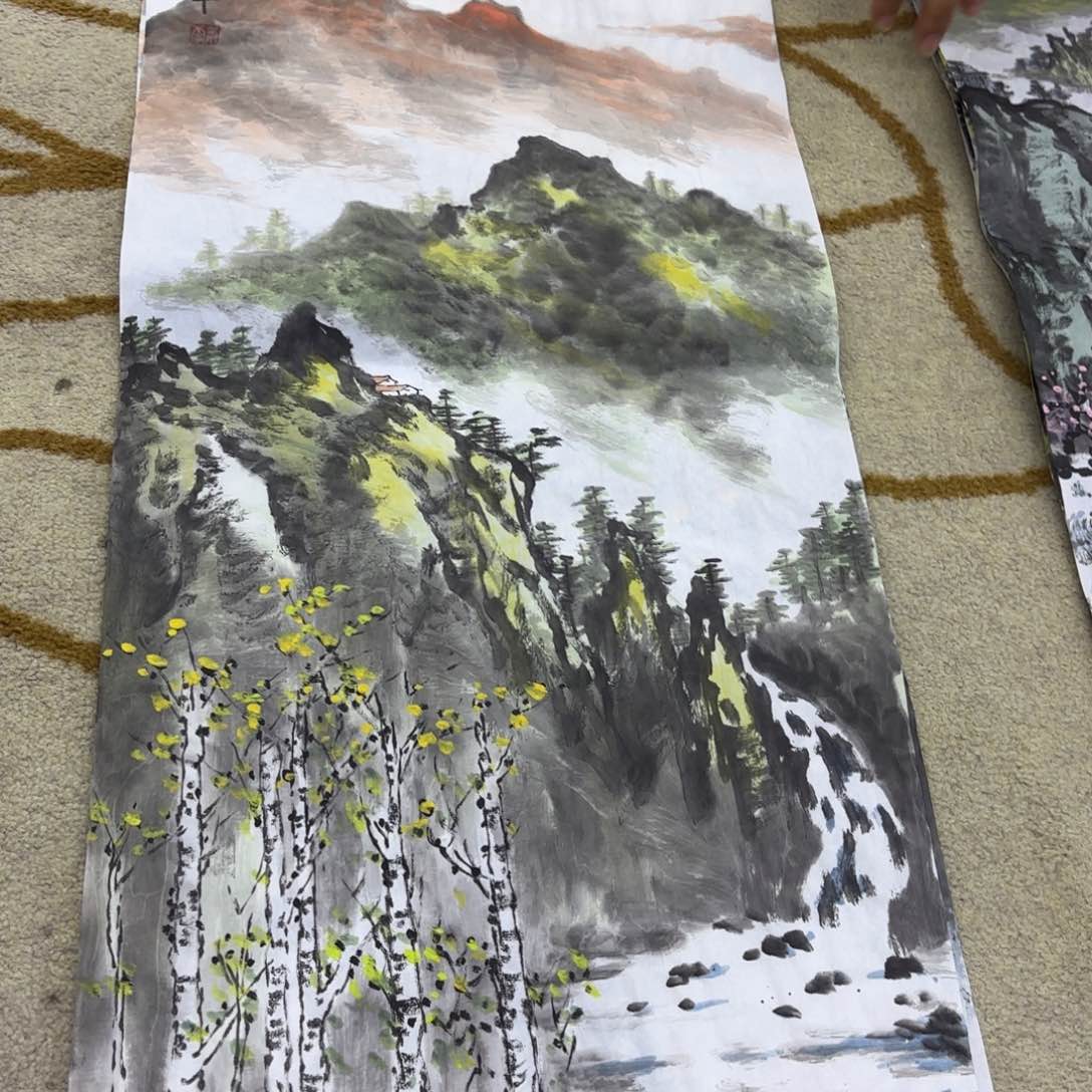 国画丛丕军四尺四开童