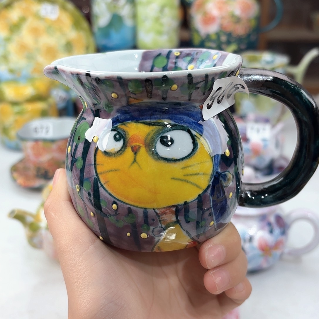 景德镇手绘高温釉下彩陶瓷茶具