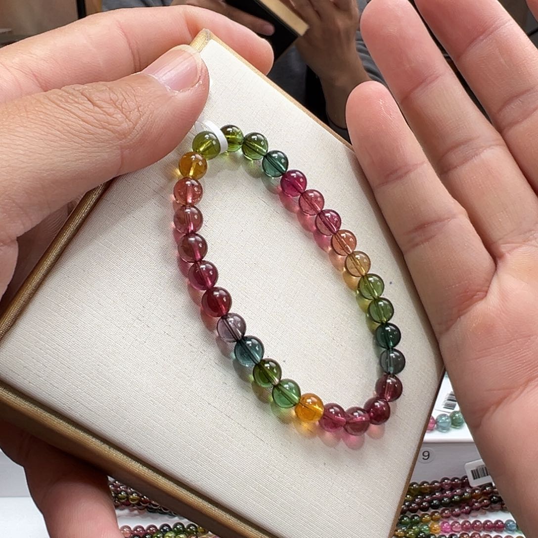 碧玺未镶嵌手串6.3mmmmmmmm