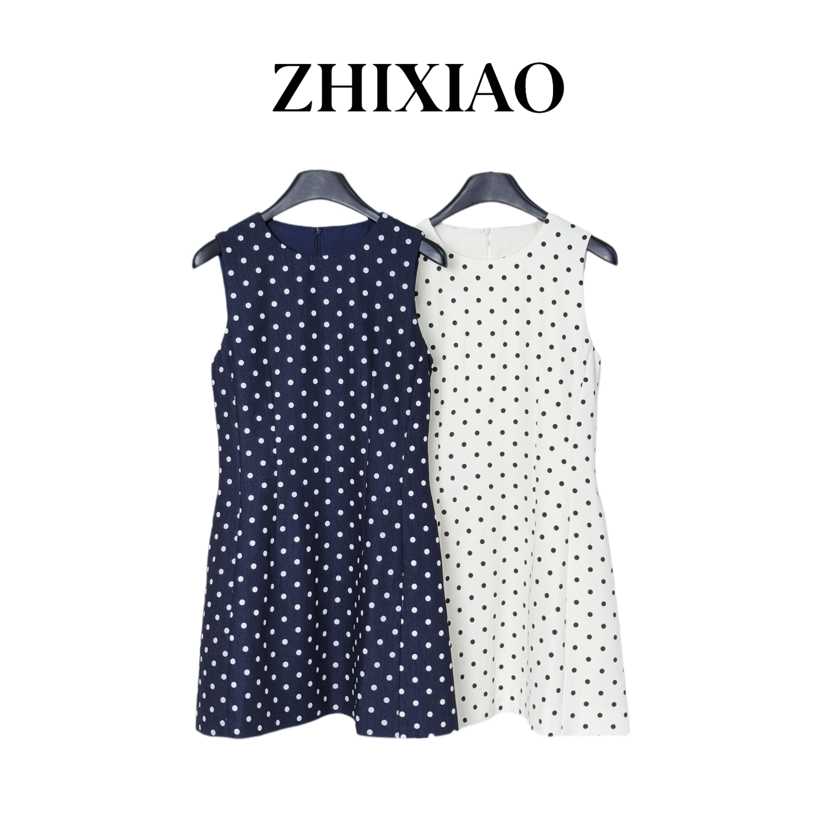 【ZHIXIAO】夏季新款：波点连衣裙2311-1