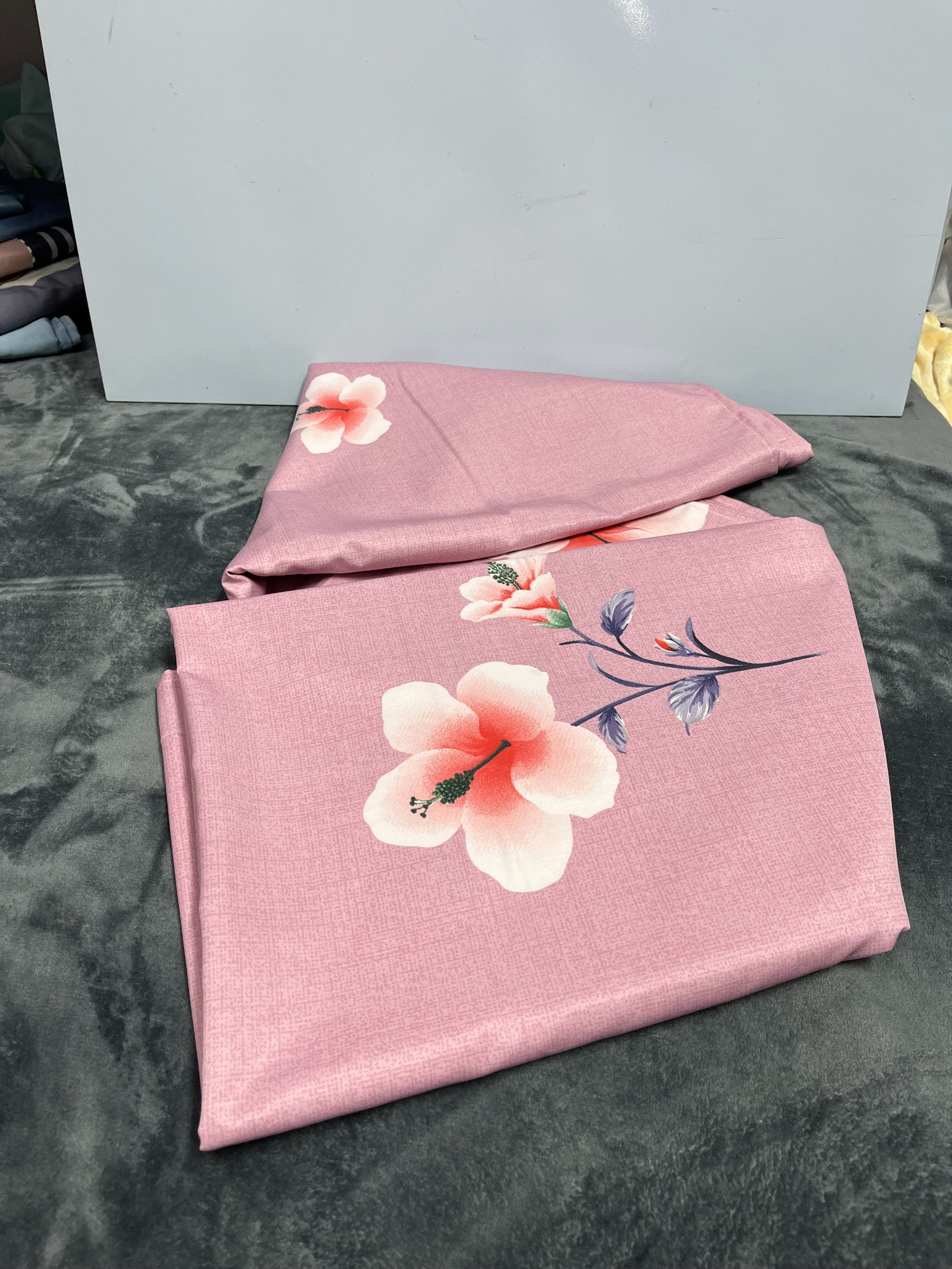 豆沙花细纱莫代尔床单230*250cm微瑕
