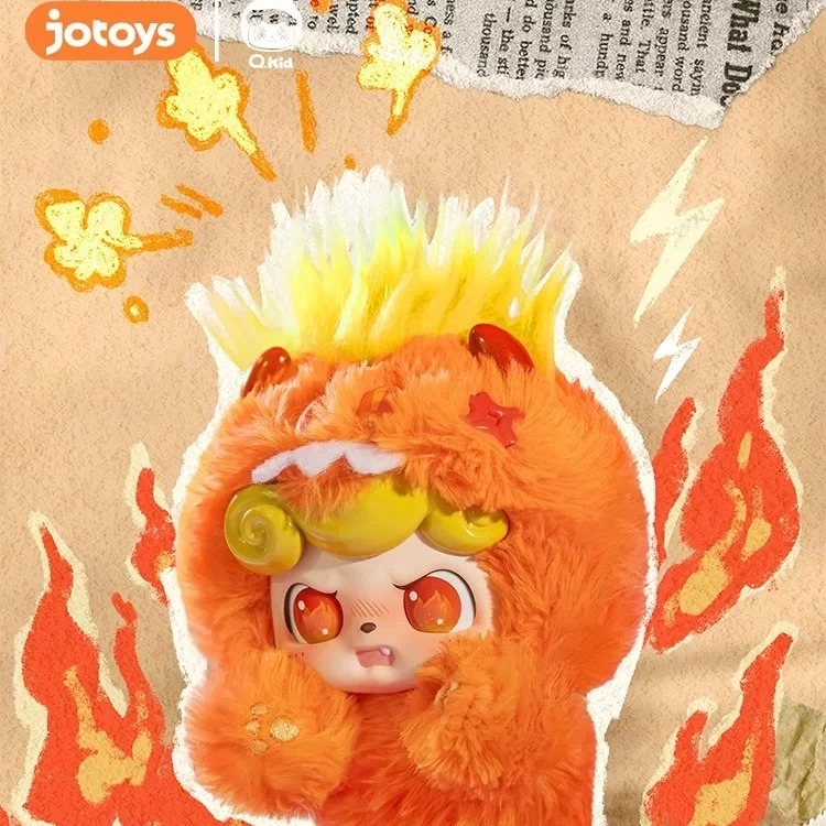 【闪电潮玩】Q宝情绪毛毛怪惊喜盲盒潮玩手办