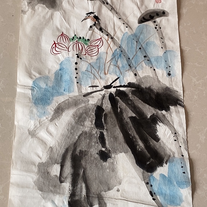 国画四尺四开手绘作品
