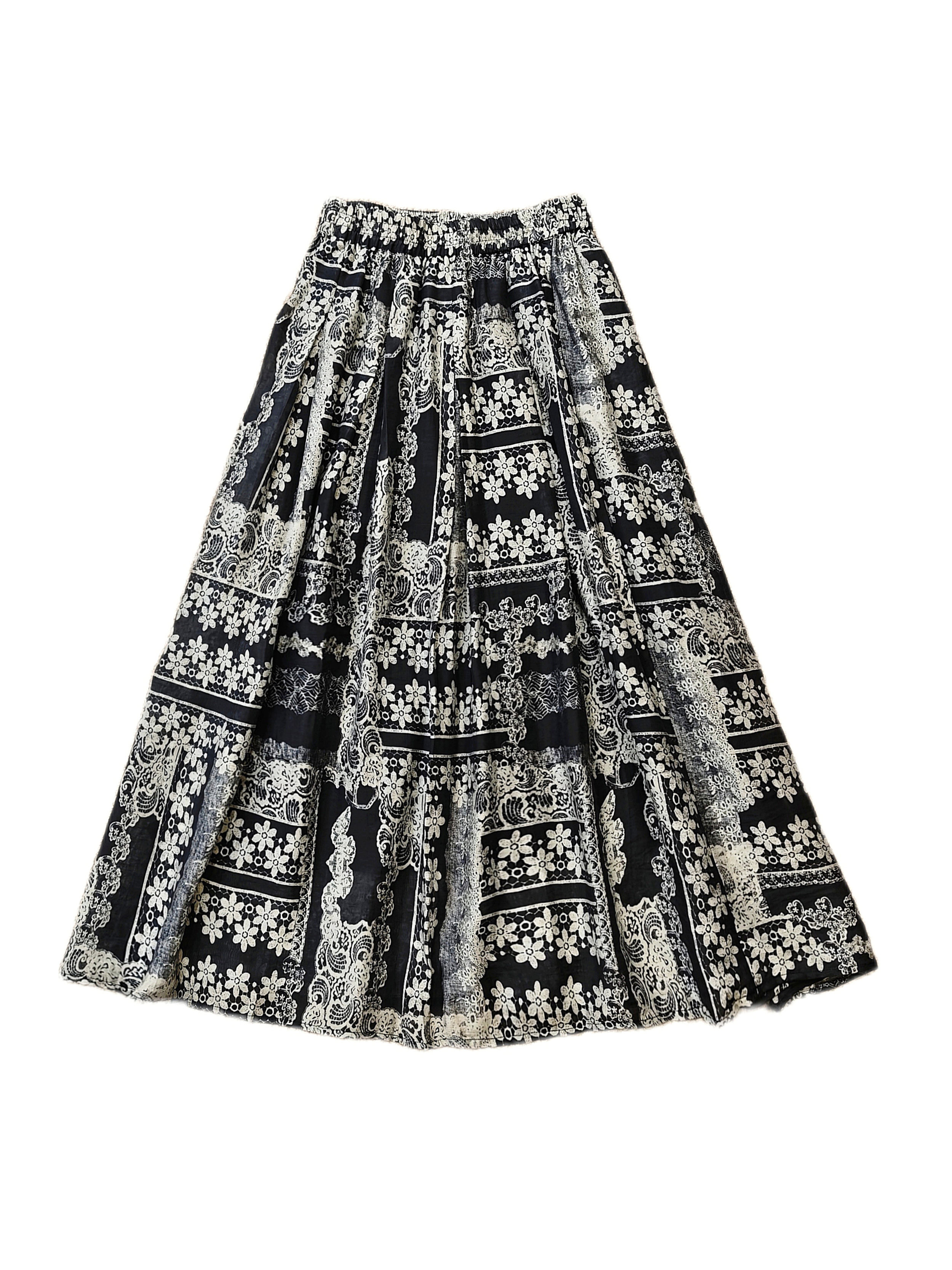 【光光精选】 波西米亚度夏日度假风舒适百搭半身裙Q51