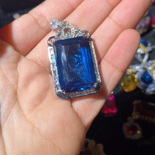 红宝石戒指银S925镶嵌