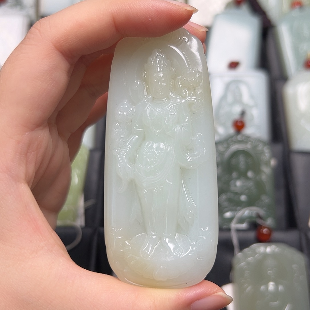 和田玉未镶嵌挂件