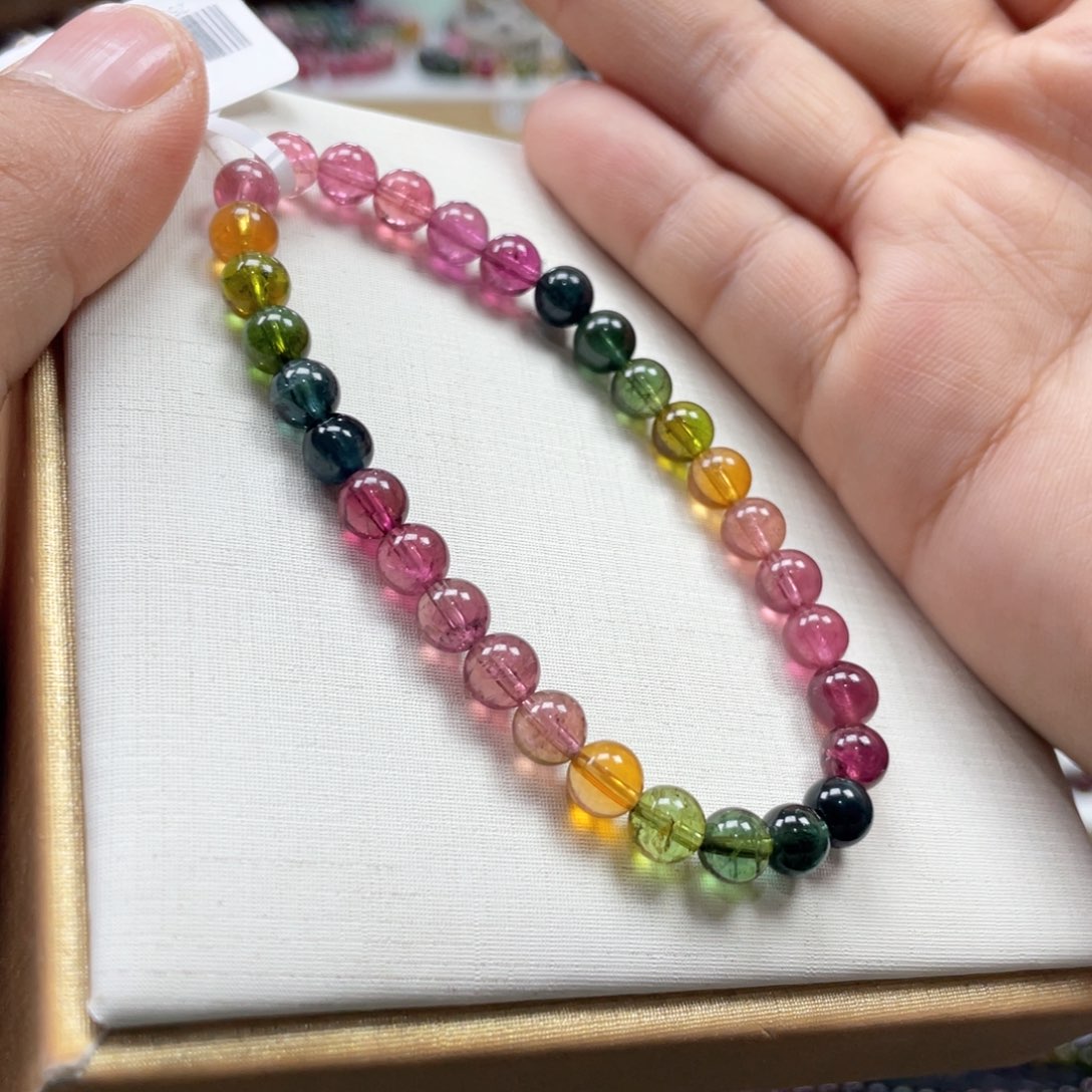 碧玺未镶嵌手串6mmmmmmmmk