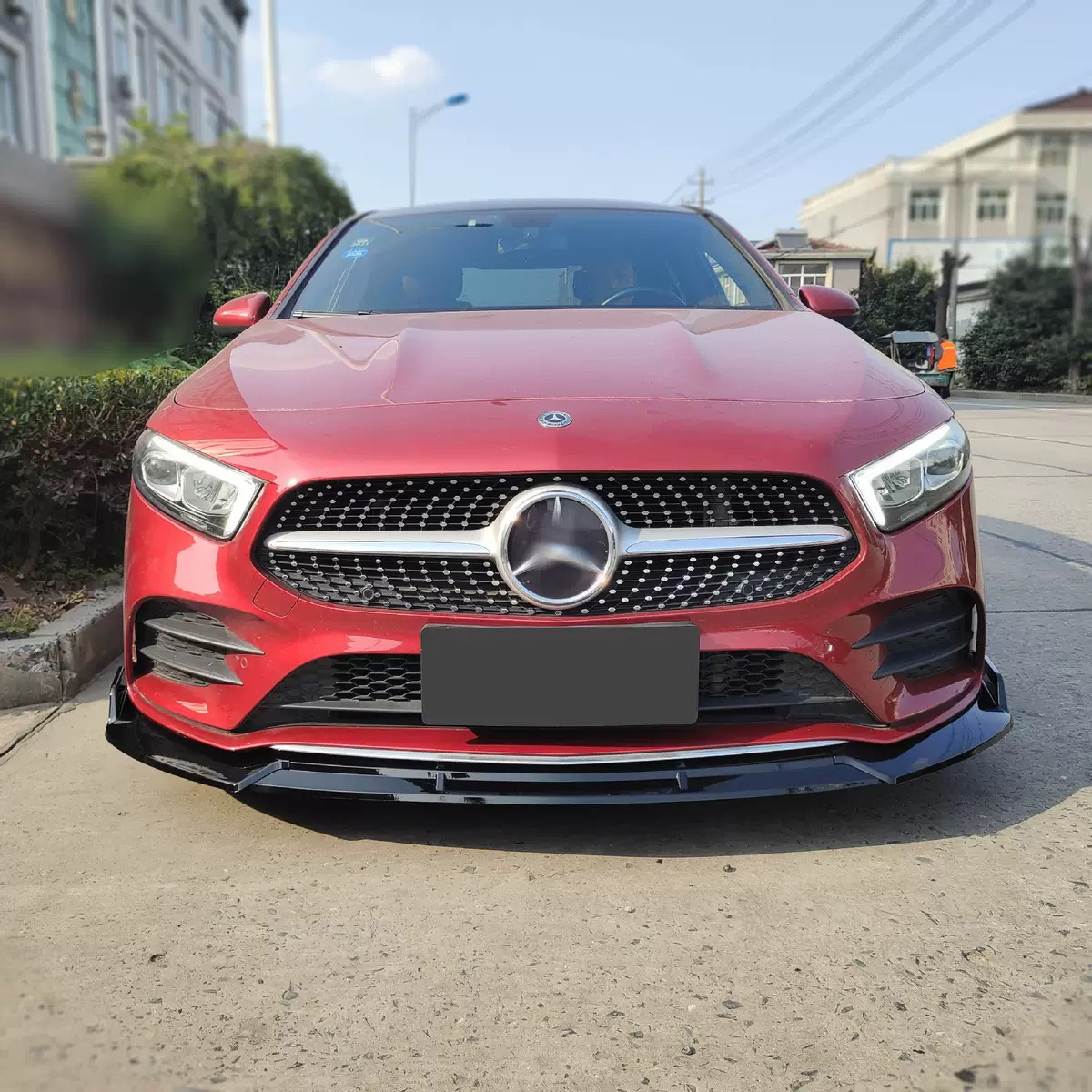 19-22奔驰A级A180L/A200L改装巴博斯三段式运动前唇前铲防刮包围