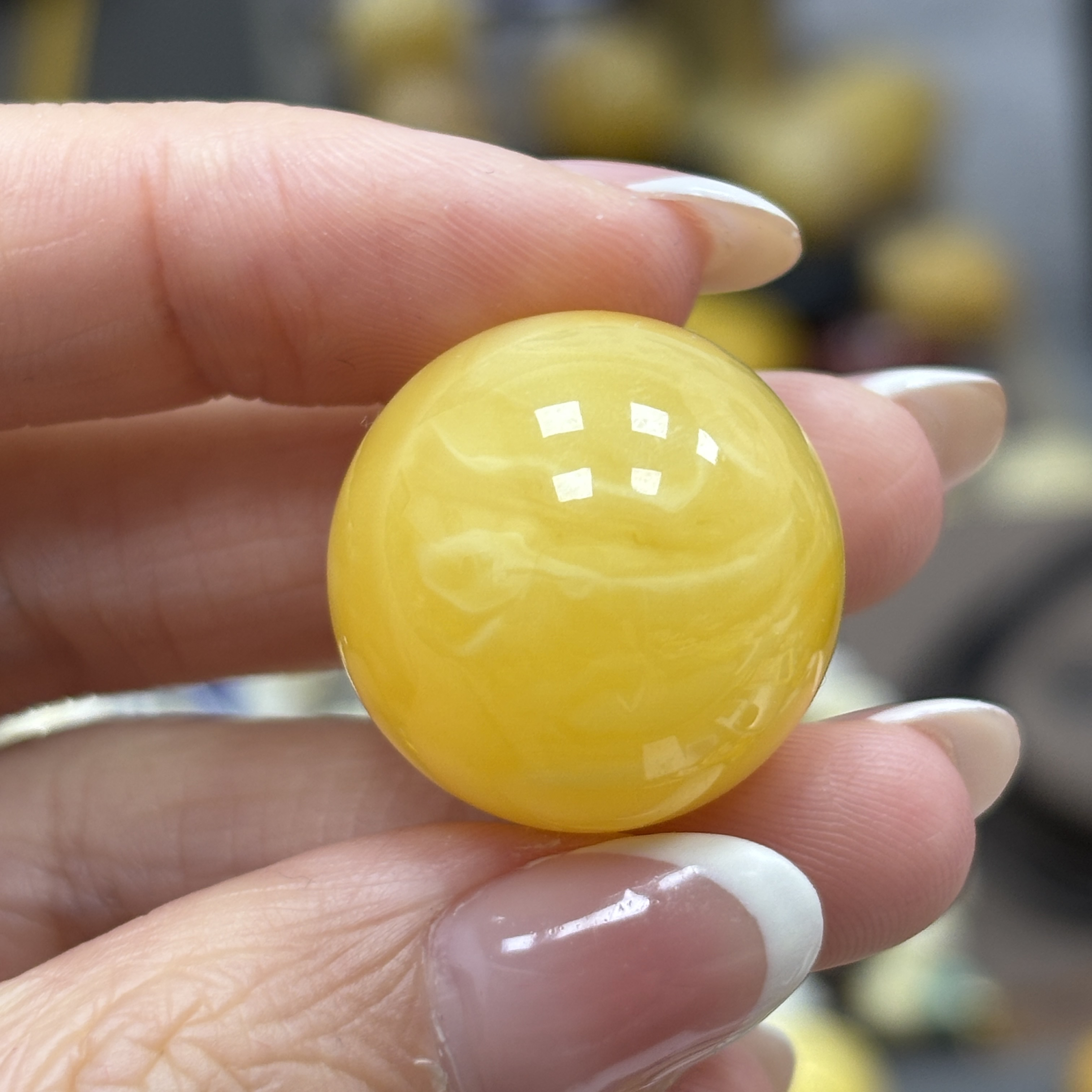 21.6mm焦皮带皮色· 小妖珠宝天然原矿琥珀蜜蜡