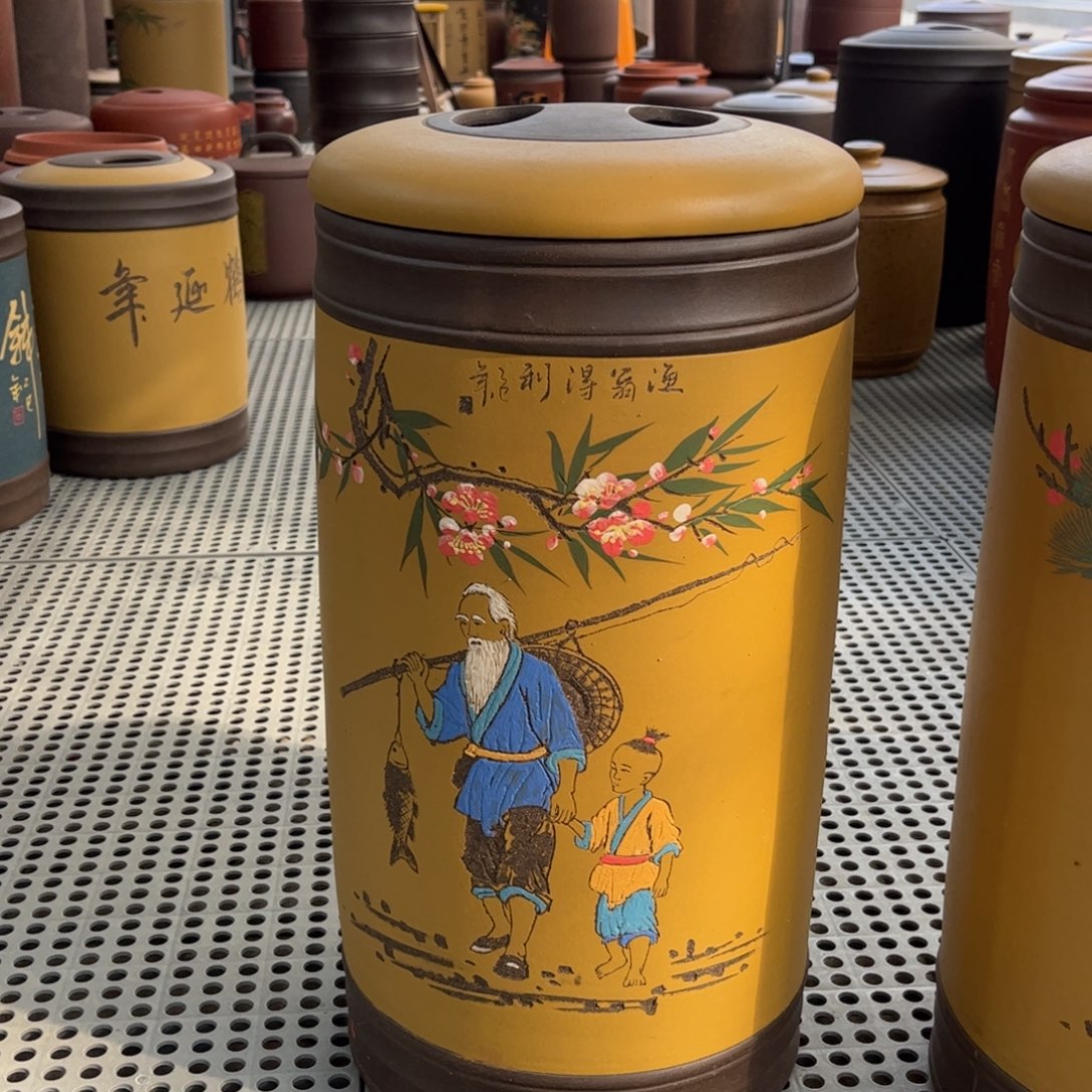 茶叶罐紫砂20 饼茶叶罐