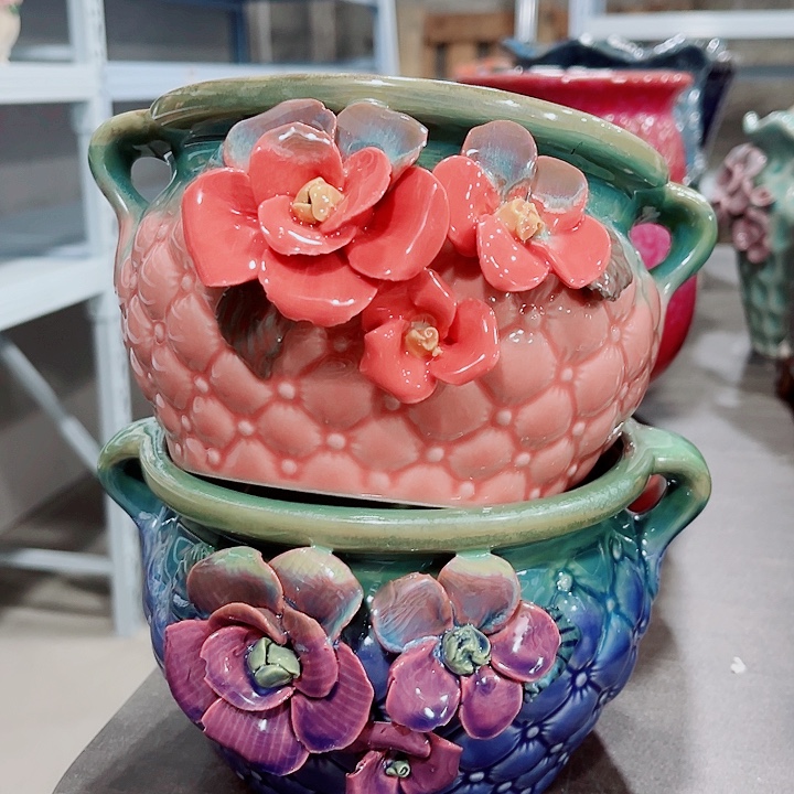 多肉陶瓷花盆满10元包邮