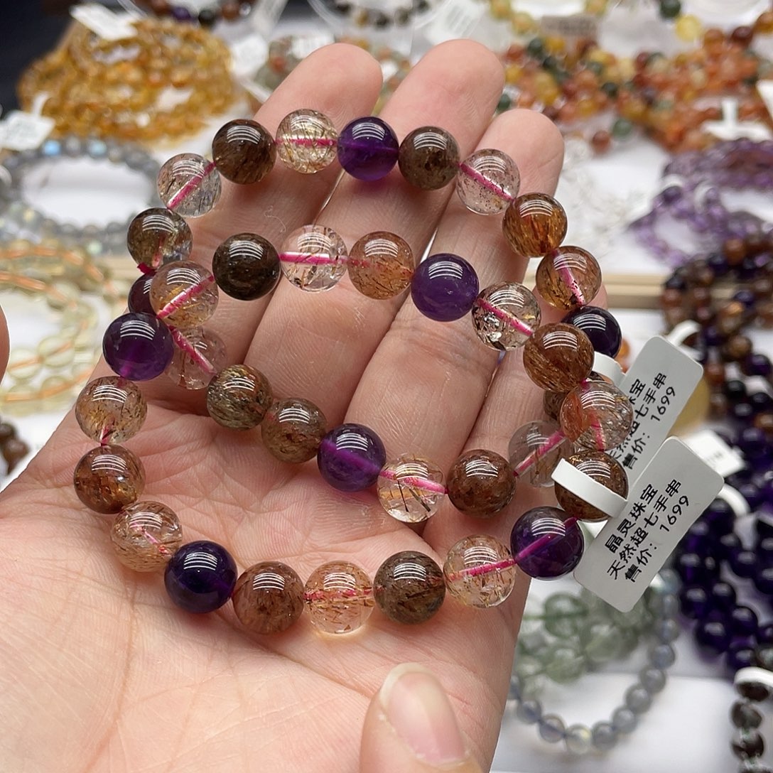 水晶未镶嵌手链多样性发货发一条