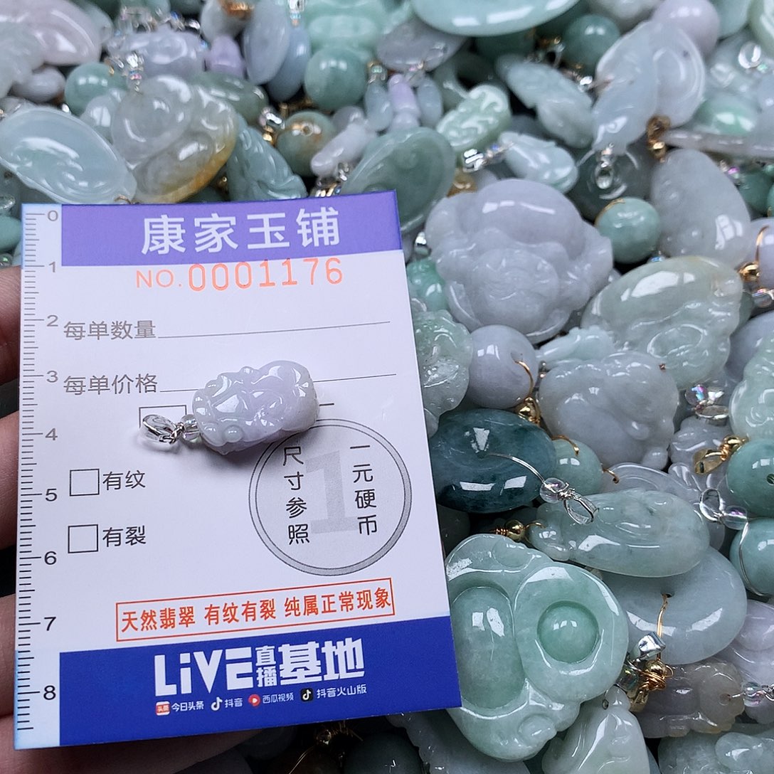 翡翠未镶嵌吊坠(不含链)H