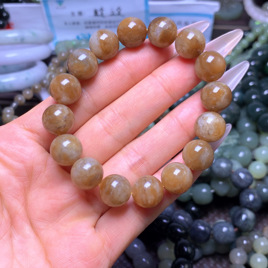 和田玉未镶嵌手串卡12