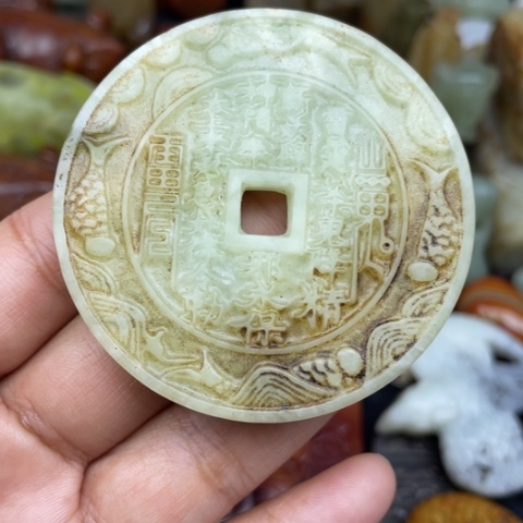 蛇纹石玉未镶嵌颈饰32