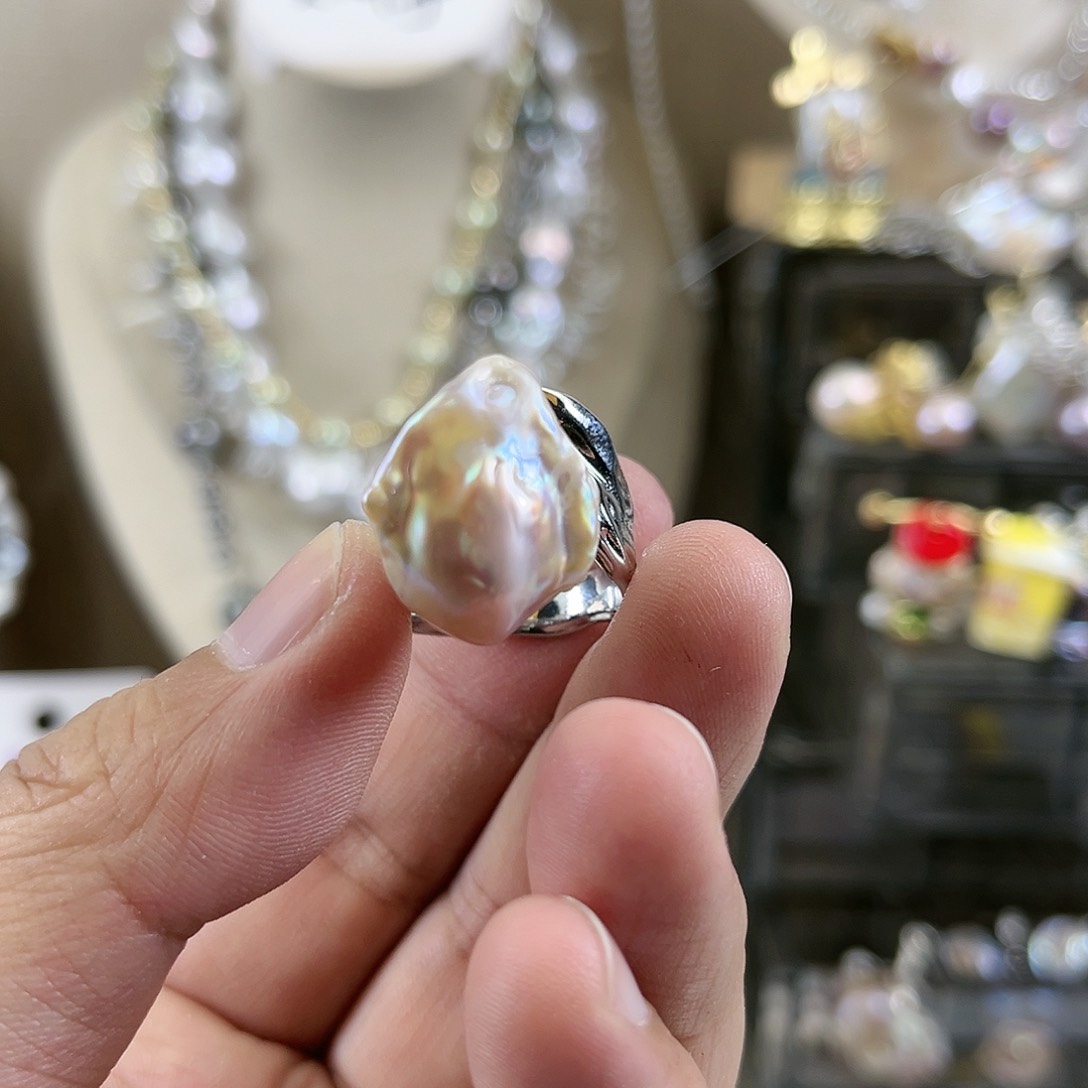 淡水珍珠戒指未镶嵌【纯恬】