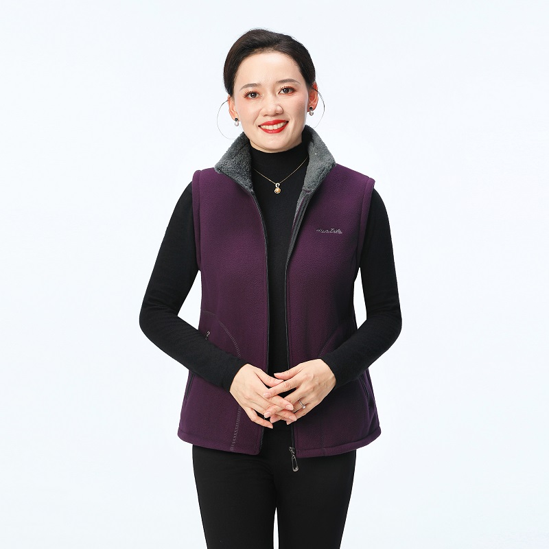 【莹莹专属】中老年女装立领马夹休闲妈妈外套背心保暖