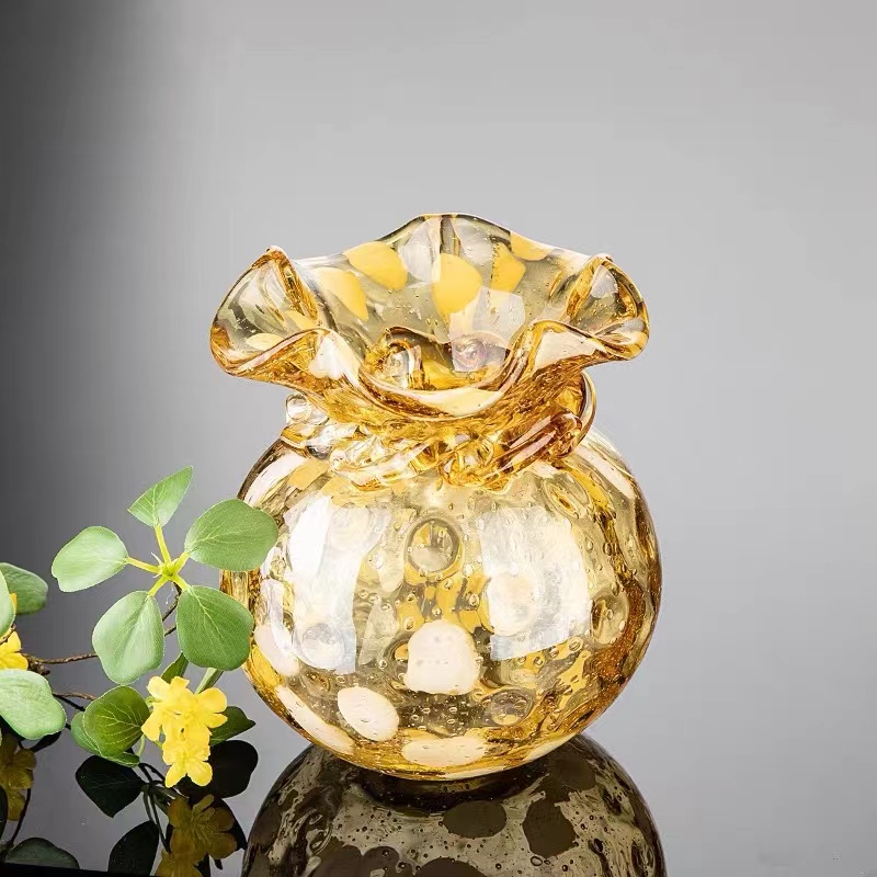 S外贸孤品钱袋子花瓶花器