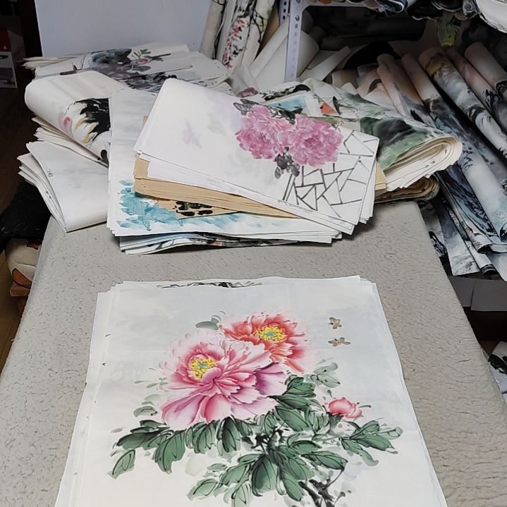 绿***态国画落款后台备注