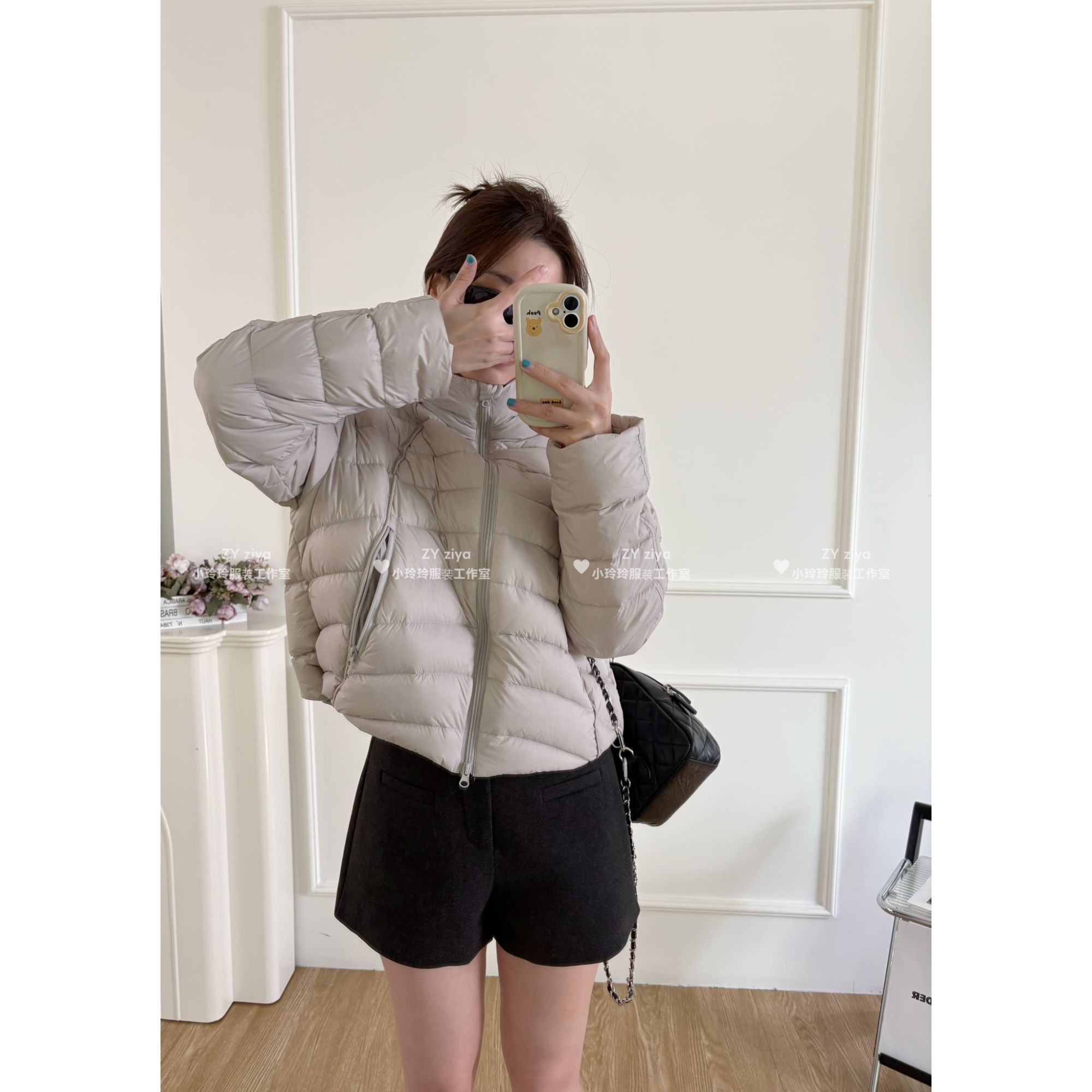 经典连帽不臃肿轻薄款90羽绒外套2588