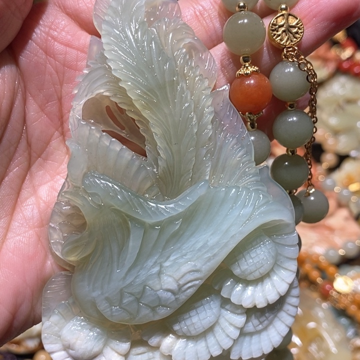 岫玉毛衣链未镶嵌