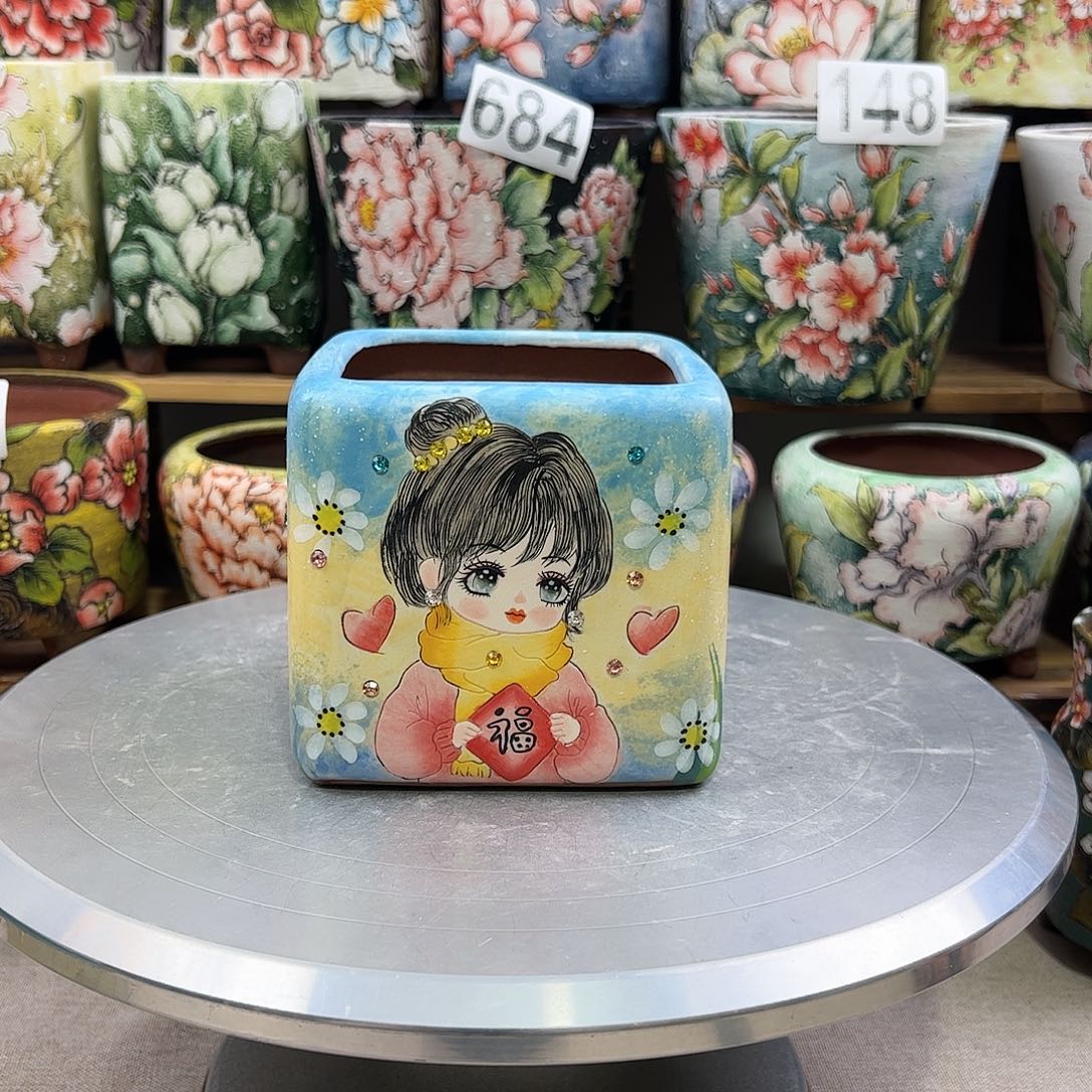 景德镇陶瓷花盆景德镇陶瓷花盆