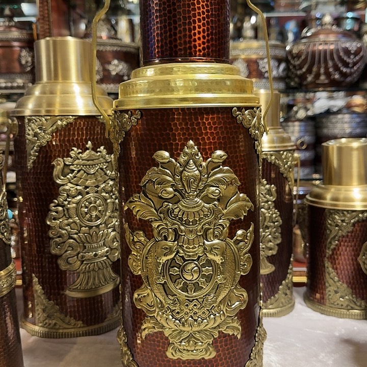 钢化玻璃纯铜藏式暖壶家用