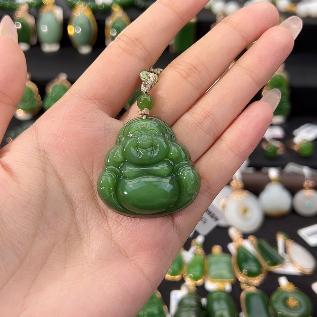 和田玉未镶嵌吊坠(不含链)