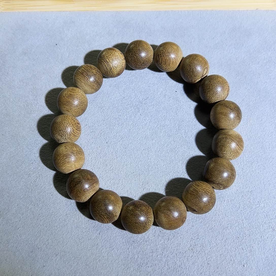 沉香手串l*n天然柬埔寨菩萨老料1.3单圈 花香蜜香甜