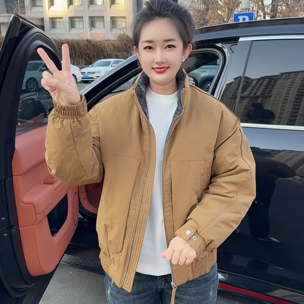 2025秋冬季新款男士翻领休闲时尚百搭保暖羽绒服2719