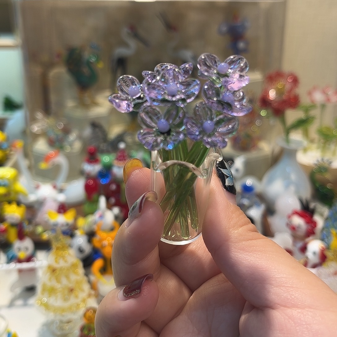 琉璃手工艺品小雏菊