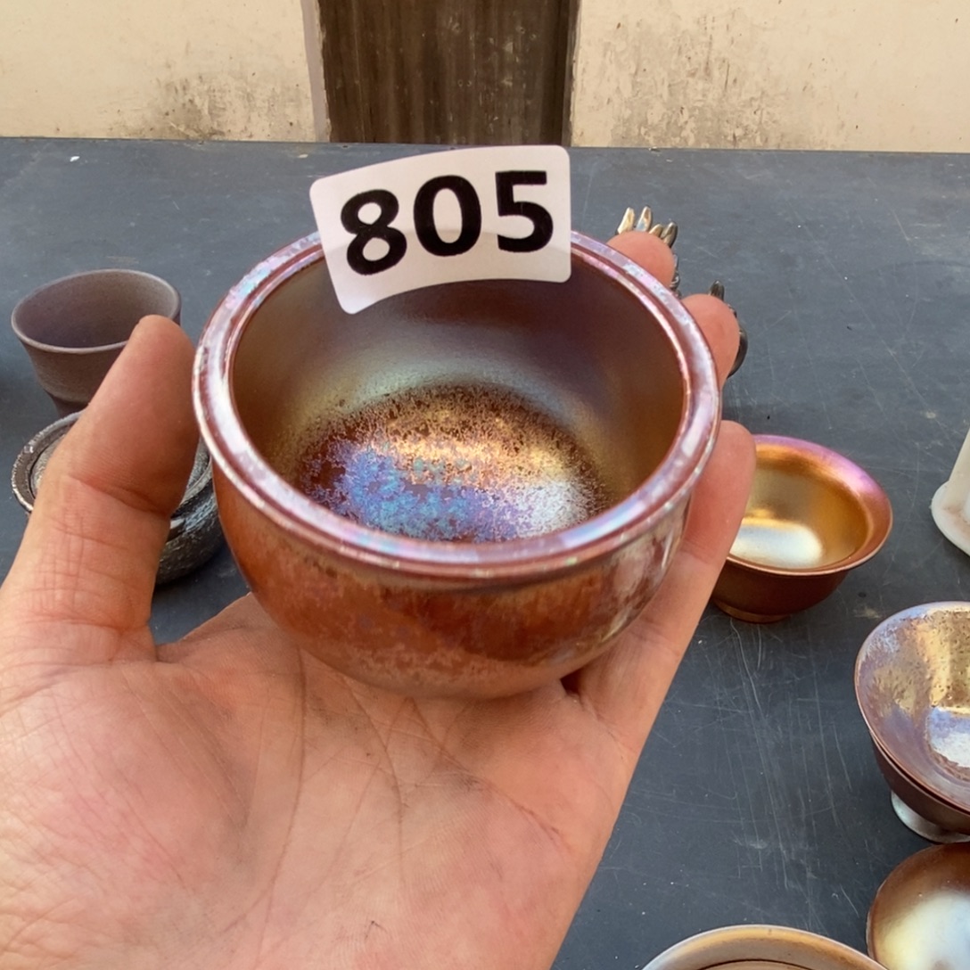 柴烧茶杯子陶瓷材质