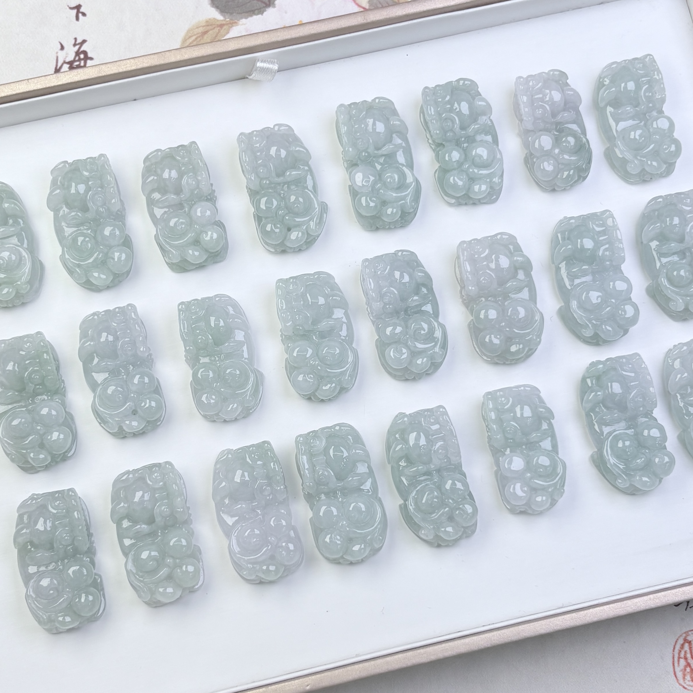 296142/天然缅甸翡翠A货貔貅吊坠  多样性一件发