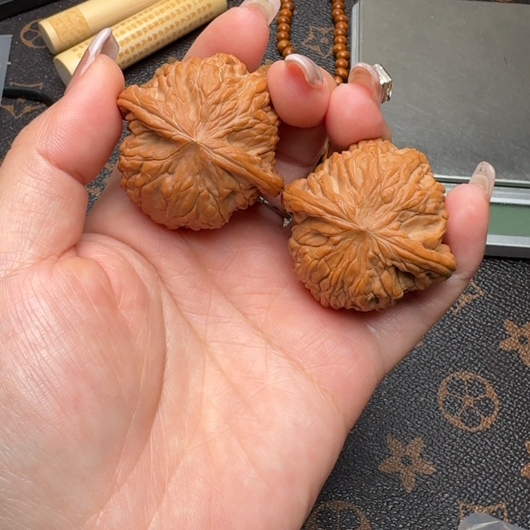 文玩核桃把件42磨盘G424