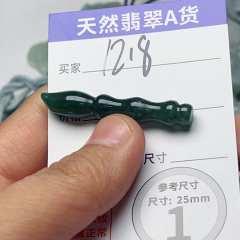 翡翠颈饰未镶嵌笔