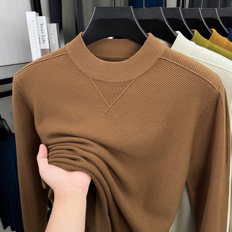 【可机洗羊毛衫】半高领纯色百搭毛T 秋冬加厚轻盈柔软舒适不扎耐穿