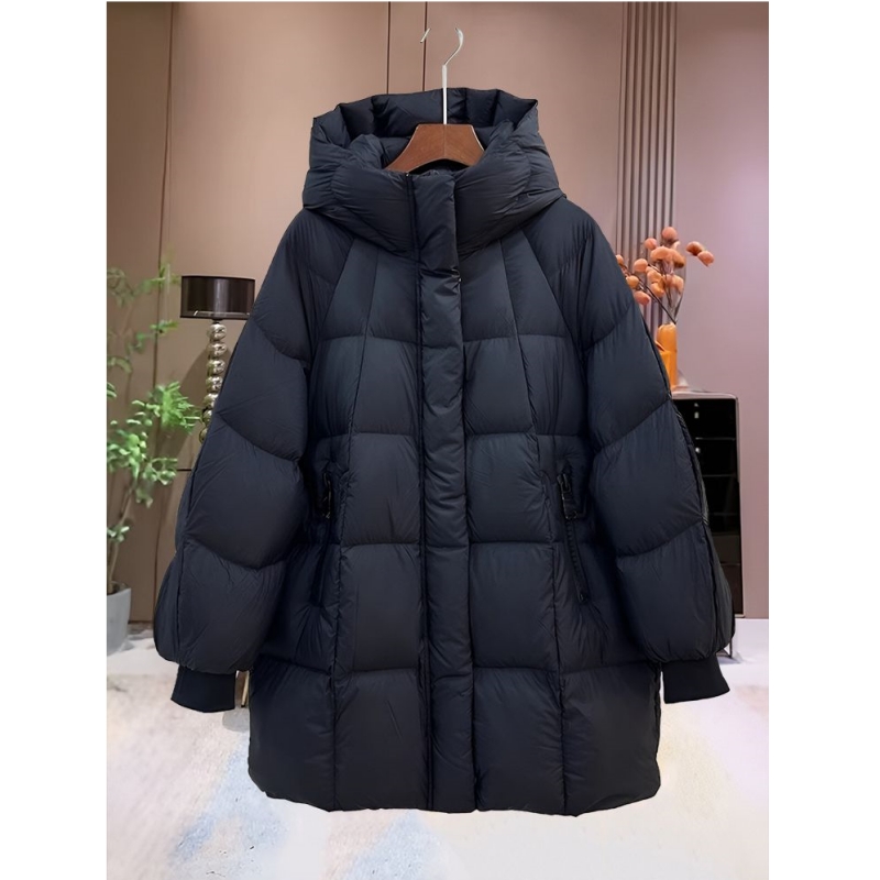 200-300斤设计感韩版时尚宽松休闲面包服中长款加厚百搭减龄棉服