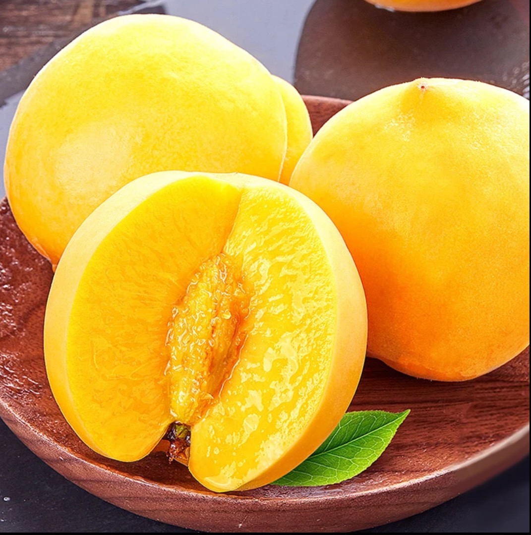 甜黄桃黄金蜜桃新鲜水果水蜜桃3/5斤现摘现发整箱包邮