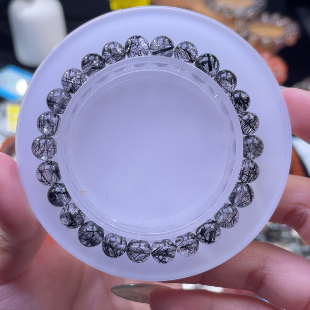 手串未镶嵌水晶黑发晶