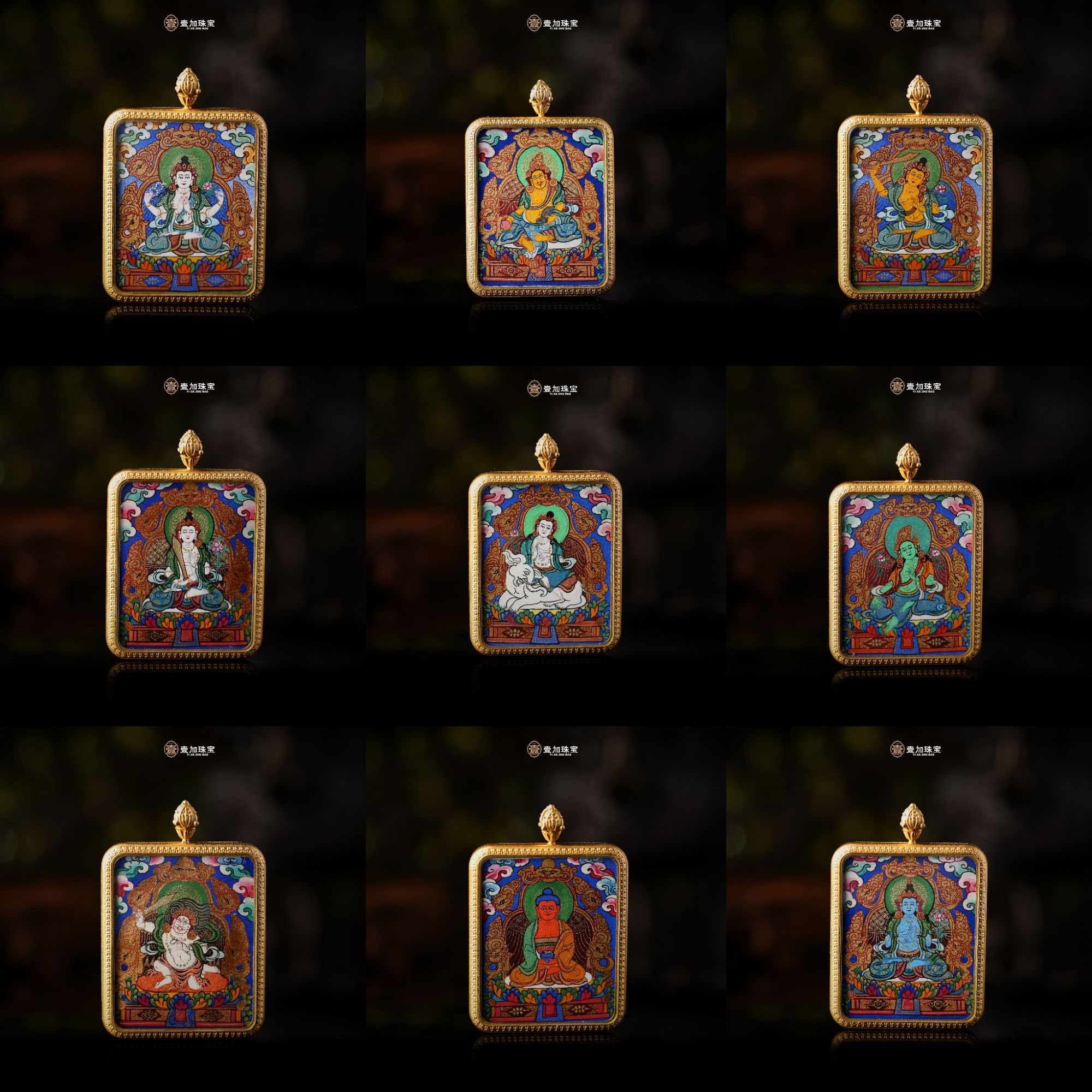 钛钢吊坠 壹加师姐｜手工设计八大方卡卡吊坠多样性发一