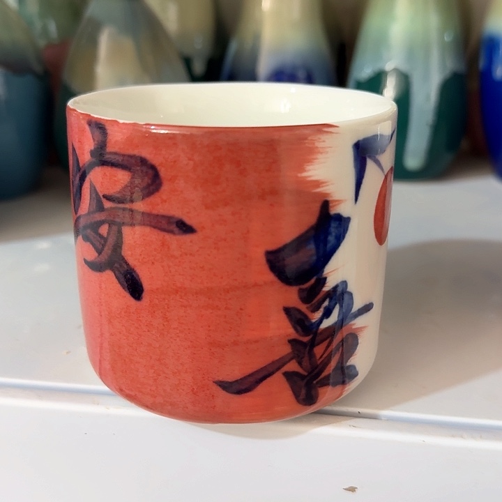 景德镇陶瓷冰桶杯400毫升