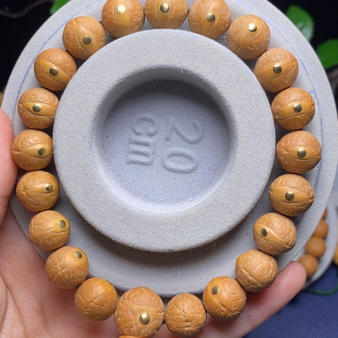 凤眼菩提吊坠12.5手串