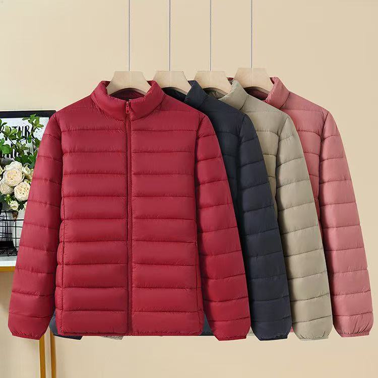 秋冬新款韩版胖mm显瘦轻柔棉服外套厚轻薄棉服